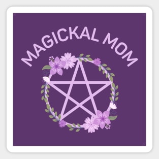 Magickal Mom Midsummer Lilac Pentacle Cheeky Witch® Magnet